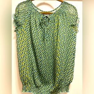 💚 Liz Claiborne Sheer Blouse Size M